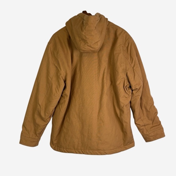 Pittsburgh Steelers Jacket Mens Large Brown Hooded Canvas Zip NFL Darius Rucker - Picture 9 of 16